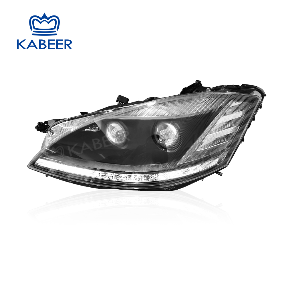 W221 headlight fit for Benz S class W221 2006-2008 old converted into new style Modified version front light