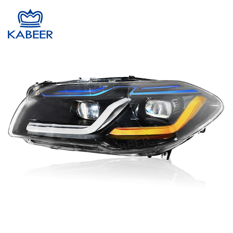 Modified Headlight for BMW 5 series F10 2010-2016 Halogen headlight upgrade to LED Headlight.