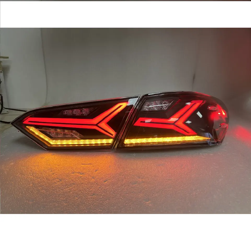 Kabeer upgrade tail light For Camry V70 lambo style fog Lights Day Running Light DRL Tuning Car Accessories Tail