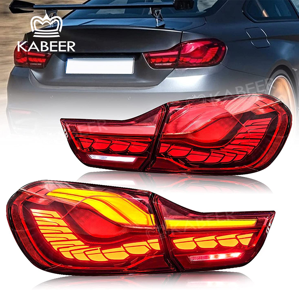 Kabeer Modified F32 Tail Lights For BMW 4-series 2013-2016 GTS F32 F33 F36 F82 F83 3D Dynamic Dragon Scale Rear lights