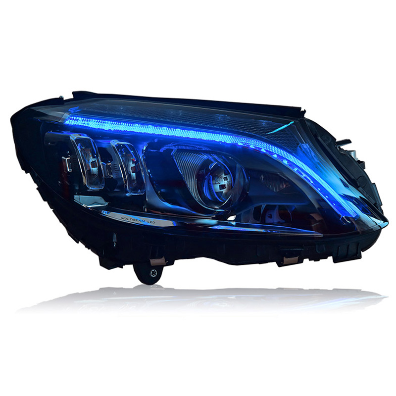 W205 LED Headlight For Benz C63 C300 C180 C200 C260 New dynamic turn signal DRL