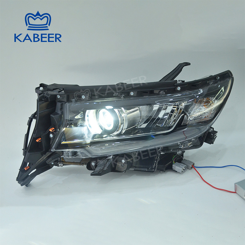 KABEER GRJ150 FJ150 Land Cruiser Prado Modified Headlight Head Lamp With High Quality Hot Selling Upgrade Headlight 2018--2022