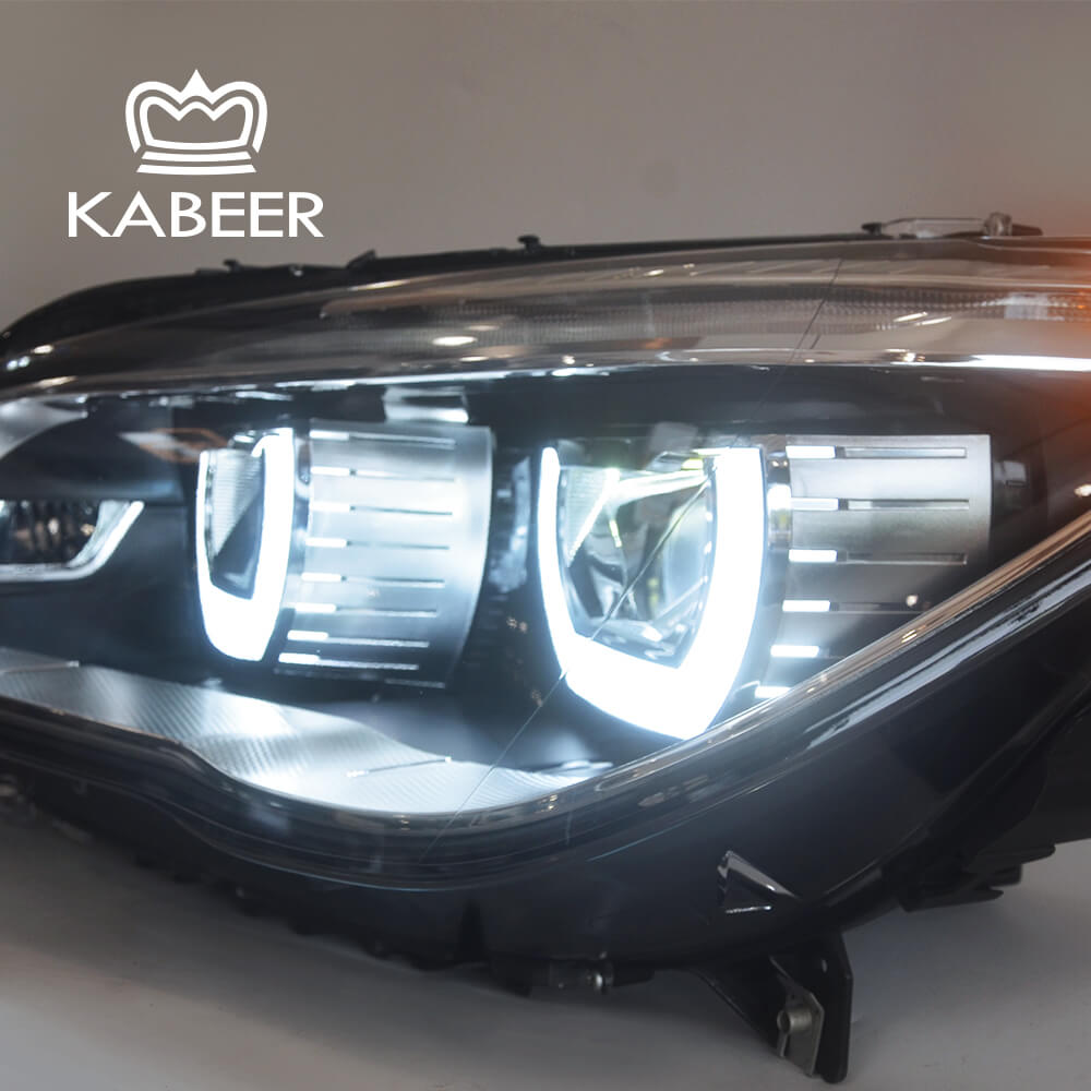 F01 Full LED headlight for 2010-2015 7 series F01 xenon headlamp upgrade modified to F02 LED headlight with angel eye