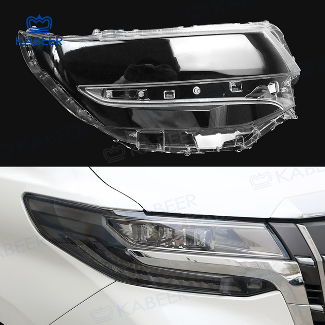 Alphard Headlight glass Lens cover For Toyota Alphard 2018-2021 Car Protective Headlight Cover Transparent Lamp shade Glass