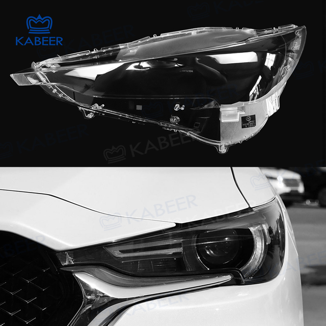 CX5 Headlight glass Lens cover For Mazda CX-5 2020 Car Protective Headlight Cover Transparent Lamp shade Glass