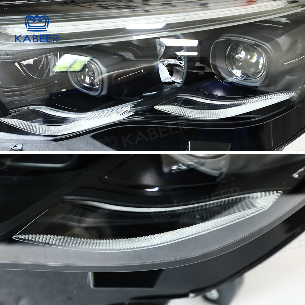 Modified W214 LED headlight for Benz E class W213 W214 car to upgrade Matrix Laser Headlight Multibeam headlamp Kabeer