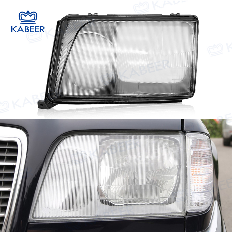 1990 W124 Headlight glass Lens cover For Benz W124 1990-1995 Car Protective Headlight Cover Transparent Lamp shade Glass