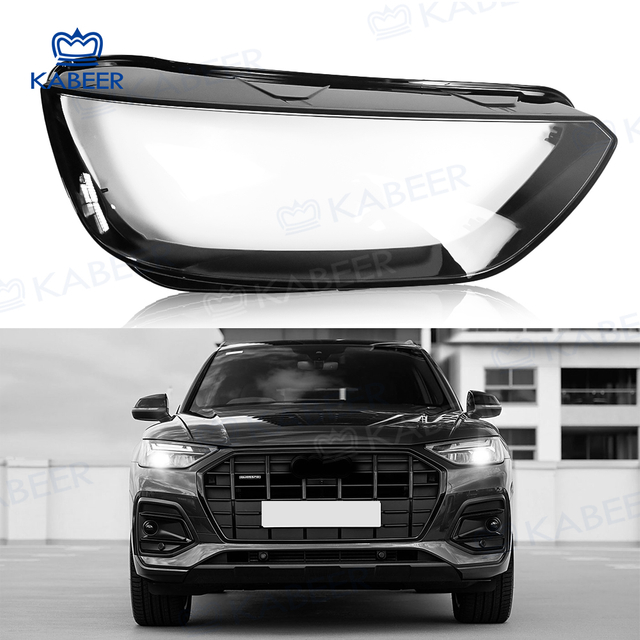 Q5 Headlight glass Lens cover For Audi Q5 2021-2023 Car Protective Headlight Cover Transparent Lamp shade Glass