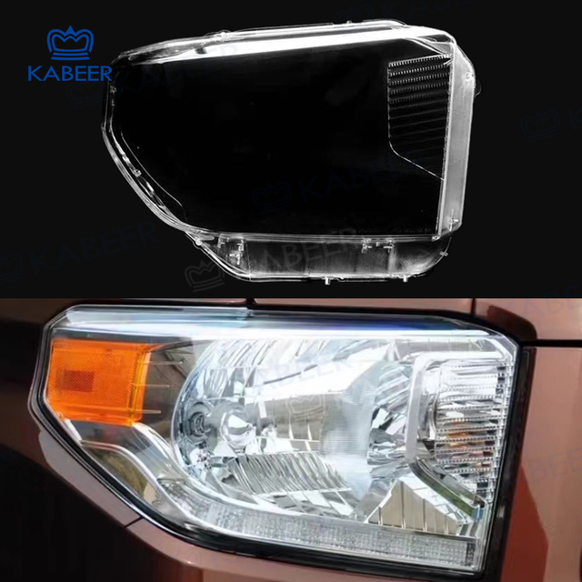 Tundra Headlight glass Lens cover For Toyota Tundra 2014-2017 Car Protective Headlight Cover Transparent Lamp shade Glass