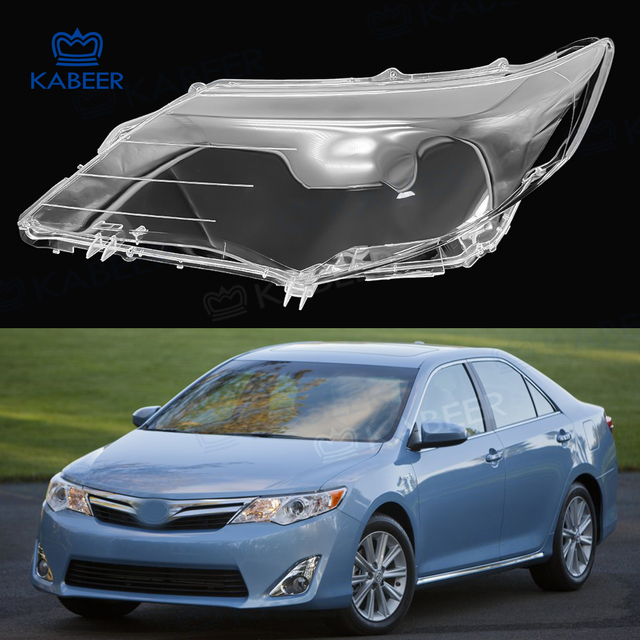 Camry Headlight glass Lens cover For Toyota Camry 2010-2012 Car Protective Headlight Cover Glass for Mid East Spec