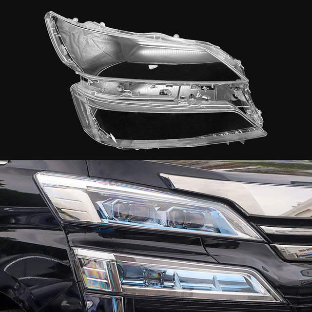 Vellfire Headlight glass Lens cover For Toyota Vellfire 2018-2021 Car Protective Headlight Cover Transparent Lamp shade Glass