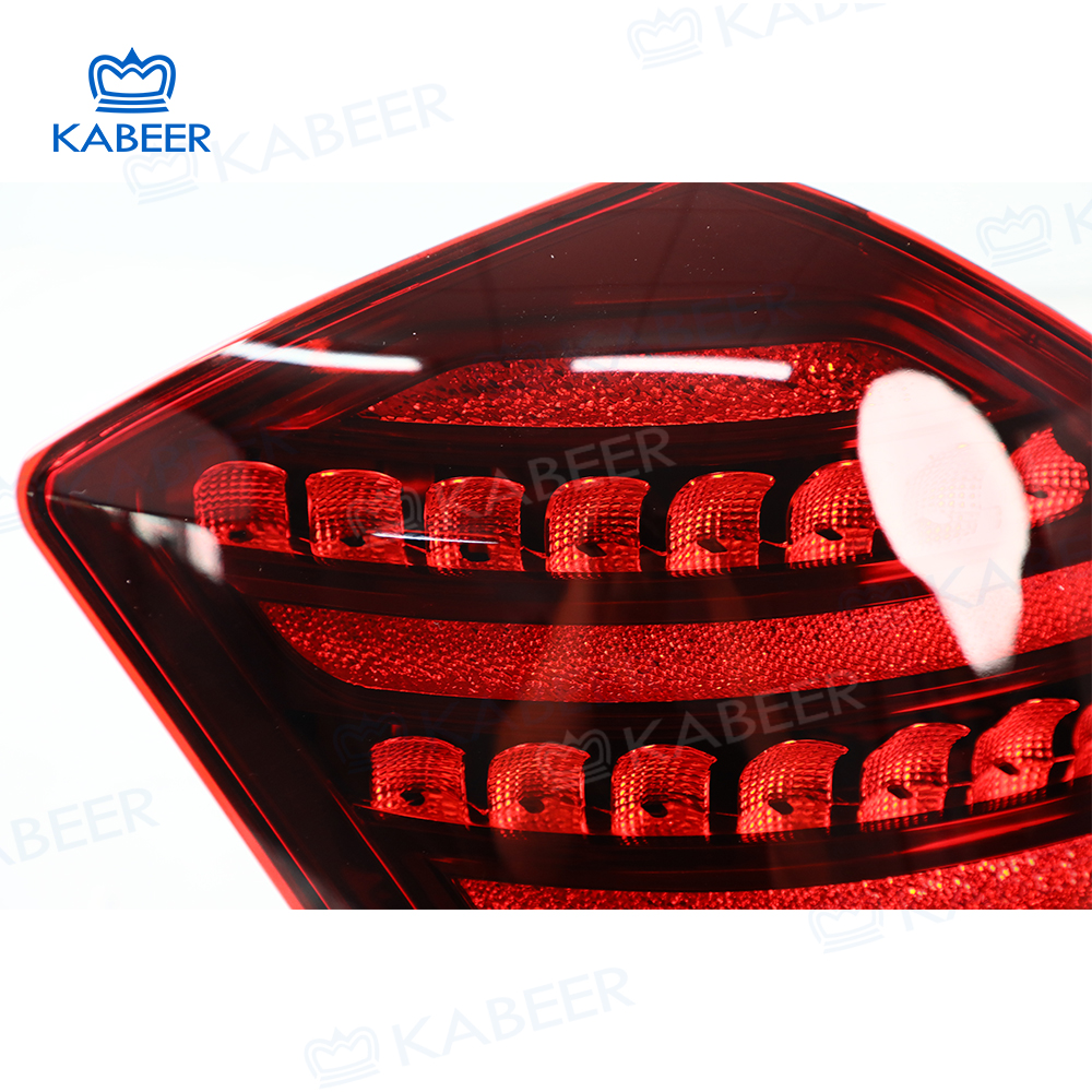 Kabeer Modified W221 Tail Light for Benz S Class 2009-2012 W221 Taillamp to Upgrade New Style Rear Light Break Light