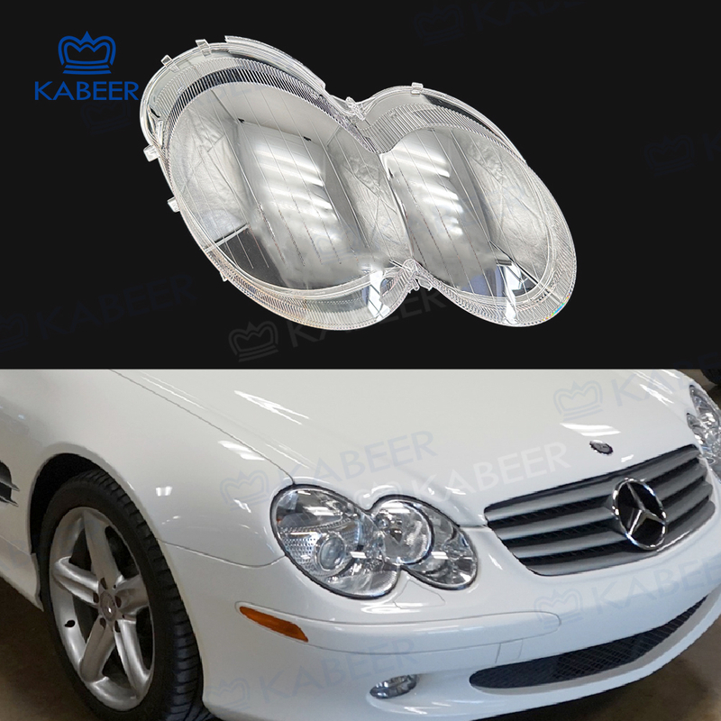 SL Headlight glass Lens cover For Benz 209/CLK200 SL129 2005-2008 Car Protective Headlight Cover Transparent Lamp shade Glass