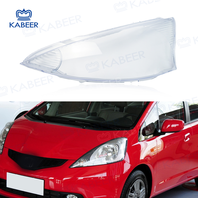 Fit Headlight glass Lens cover For Honda Fit 2008 Car Protective Headlight Cover Transparent Lamp shade Glass