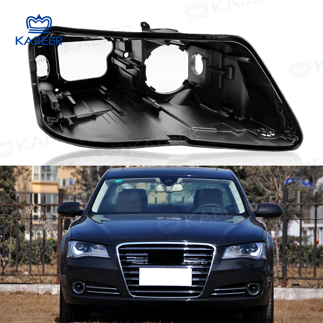 Headlight Housing for Audi 2011-2013 A8 Headlight Base bracket Lamp Light Cover