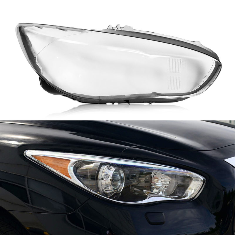 QX60 Headlight glass Lens cover For Infiniti QX60 2014-2015 Car Protective Headlight Cover Transparent Lamp shade Glass