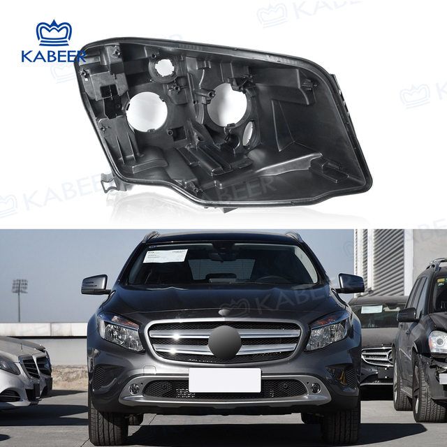 W156 Headlight Base For Benz W156 2016-2018 Car Protective Headlight Cover Transparent Lamp Housing