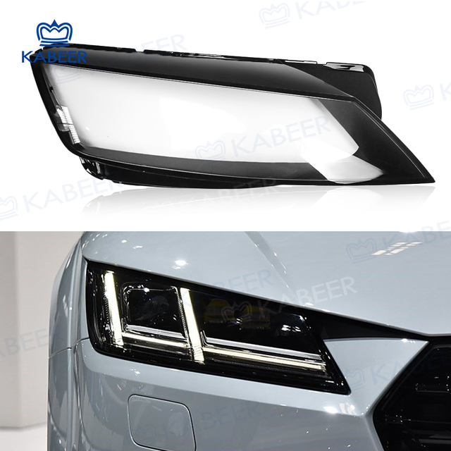 TT Headlight glass Lens cover For Audi TT 2015-2022 Car Protective Headlight Cover Transparent Lamp shade Glass