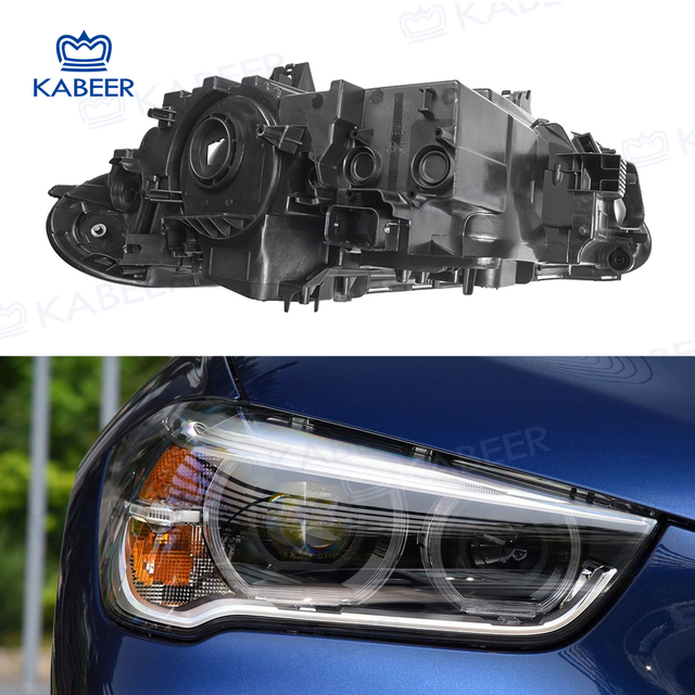 F49 Headlight Base For BMW F49 2016-2019 Car Protective Headlight Cover Transparent Lamp Housing