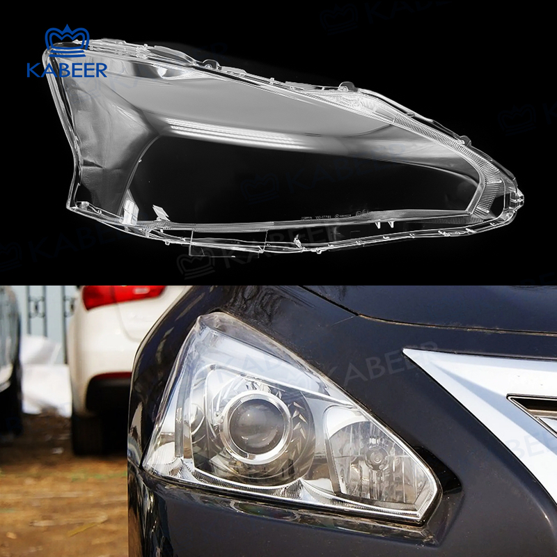 Teana Headlight glass Lens cover For Nissan Teana 2013-2015 Car Protective Headlight Cover Transparent Lamp shade Glass