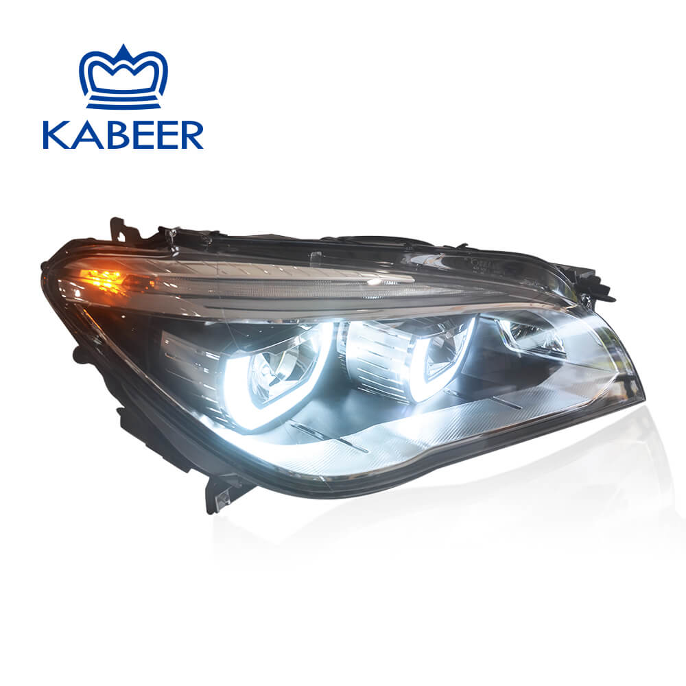 F01 Full LED headlight for 2010-2015 7 series F01 xenon headlamp upgrade modified to F02 LED headlight with angel eye