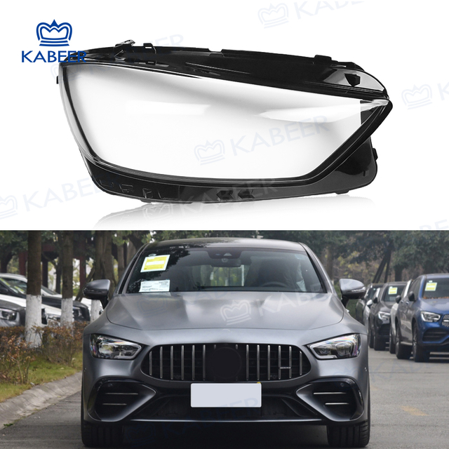 AMG GT 290 Headlight glass Lens cover For Benz AMG GT 2020 Car Protective Headlight Cover Transparent Lamp shade Glass