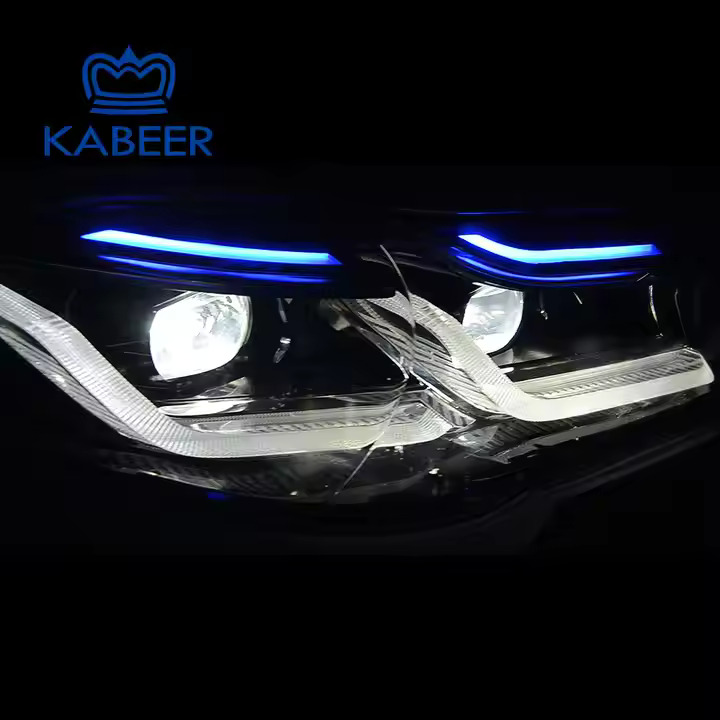 Modified Headlight for BMW 5 series F10 2010-2016 Halogen headlight upgrade to LED Headlight.