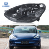 Model 3 Headlight Base For Tesla Model 3 2019-2021 no AFS Car Protective Headlight Cover Transparent Lamp shade Glass